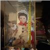 Image 3 : Porcelain Sailor Boy Doll in Glass Display Case 16x9x8 in