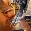 Image 7 : Hand-Carved Wooden Hawk Sculpture on Driftwood Base