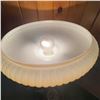 Image 2 : Vintage Art Deco Torchiere Floor Lamp with Frosted Glass Shade