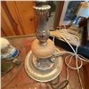 Image 4 : Vintage Art Deco Torchiere Floor Lamp with Frosted Glass Shade