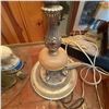 Image 5 : Vintage Art Deco Torchiere Floor Lamp with Frosted Glass Shade
