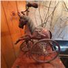 Image 1 : Antique Cast Iron Horse Tricycle Pull Toy, c. Early 20th Century