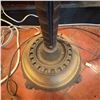 Image 4 : Vintage Torchiere Floor Lamp with Glass Shade and Candle-Style Lights