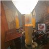 Image 5 : Vintage Torchiere Floor Lamp with Glass Shade and Candle-Style Lights