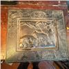 Image 1 : Nature of Canada Black Soapstone Carved Box with Wildlife Motif