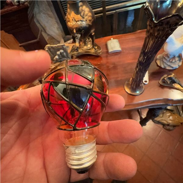 Stained Glass Art Deco Decorative Light Bulb