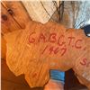 Image 3 : 1967 Hand-Carved Wood Mountain Lion Statue, Signed G.A.B.C.T.C.