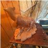 Image 4 : 1967 Hand-Carved Wood Mountain Lion Statue, Signed G.A.B.C.T.C.
