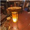 Image 1 : Vintage Iron and Ceramic Standing Ashtray Lamp