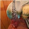 Image 1 : Decorative Glass Sculpture, Painted Ceramic Vase, and Abstract Pottery Plate Lot
