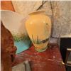 Image 6 : Decorative Glass Sculpture, Painted Ceramic Vase, and Abstract Pottery Plate Lot