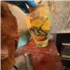 Image 8 : Decorative Glass Sculpture, Painted Ceramic Vase, and Abstract Pottery Plate Lot