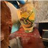 Image 9 : Decorative Glass Sculpture, Painted Ceramic Vase, and Abstract Pottery Plate Lot