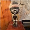 Image 1 : African-Style Carved Wood Fertility Figure, 18 Inches