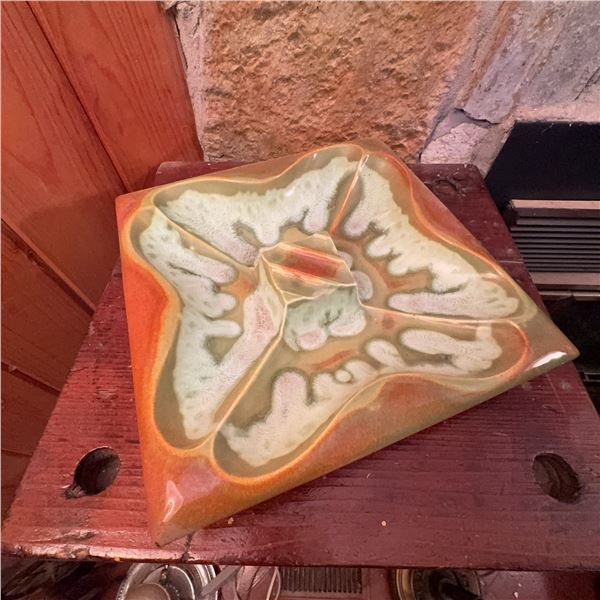 Red Wing USA Mid-Century Modern Art Pottery Ashtray