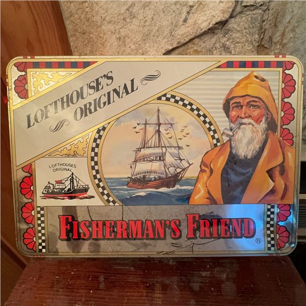 Vintage Fisherman's Friend Lofthouse's Original Tin Box