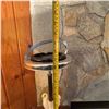 Image 9 : Art Deco Standing Ashtray with Swan Motif, 27" Tall