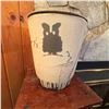 Image 8 : Large Studio Pottery Vase with Wildlife Motif Signed Robin