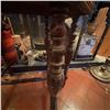Image 11 : Antique Victorian-Style Wood Side Table with Turned Legs