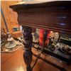 Image 12 : Antique Victorian-Style Wood Side Table with Turned Legs