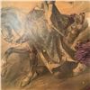Image 10 : Victorian-Era Decorative Cardboard Wall Plaques, Equestrian Figures