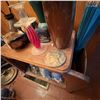 Image 3 : Vintage Wooden Side Table With Assorted Decorative Items