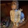 Image 7 : Vintage Wooden Side Table With Assorted Decorative Items