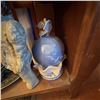 Image 8 : Vintage Wooden Side Table With Assorted Decorative Items
