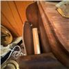 Image 9 : Vintage Wooden Side Table With Assorted Decorative Items