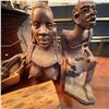 Image 2 : African Tribal Style Wood and Clay Sculpture Grouping