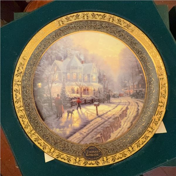 1999 Thomas Kinkade Collector Plate "Victorian Christmas"