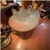 Image 1 : Large Antique Oval Copper Wash Tub with Lid and Handles