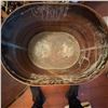 Image 3 : Large Antique Oval Copper Wash Tub with Lid and Handles