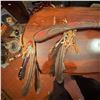 Image 1 : Decorative Native-Style Painted Wooden Tomahawk With Feathers