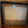 Image 1 : Framed Original Ink Drawing—Figure and Portrait Study