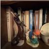 Image 1 : Eclectic Shelf Lot: Books, Figurines, Royalty Memorabilia