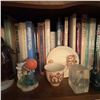 Image 2 : Eclectic Shelf Lot: Books, Figurines, Royalty Memorabilia