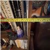 Image 3 : Vintage Wood Bookshelf With Cabinet Doors, 36x12x73 in