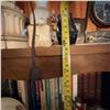 Image 4 : Vintage Wood Bookshelf With Cabinet Doors, 36x12x73 in