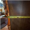 Image 5 : Vintage Wood Bookshelf With Cabinet Doors, 36x12x73 in