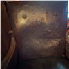 Image 6 : Antique Carved Lion Armchair with Embossed Leather