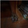 Image 9 : Antique Carved Lion Armchair with Embossed Leather