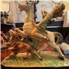 Image 2 : Marwal Chalkware Sculpture, Huntress on Horseback, Marked Damesi