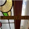 Image 3 : Vintage Stained Glass Window Panel 40" x 25"