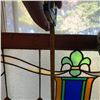 Image 4 : Vintage Stained Glass Window Panel 40" x 25"