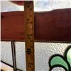 Image 5 : Vintage Stained Glass Window Panel 40" x 25"