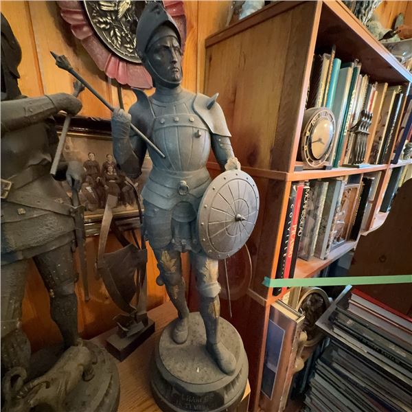 Charles le Téméraire Spelter Statue, 28 Inches