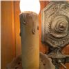 Image 3 : Vintage Cast Metal 2-Light Wall Sconce with Ornate Design