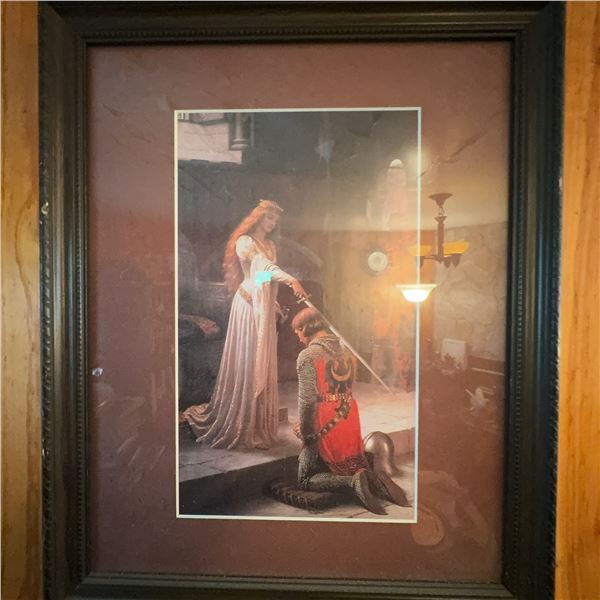 Framed Print of Edmund Leighton’s 'The Accolade'