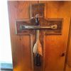 Image 1 : Handcrafted Wooden Crucifix with Metal Figure